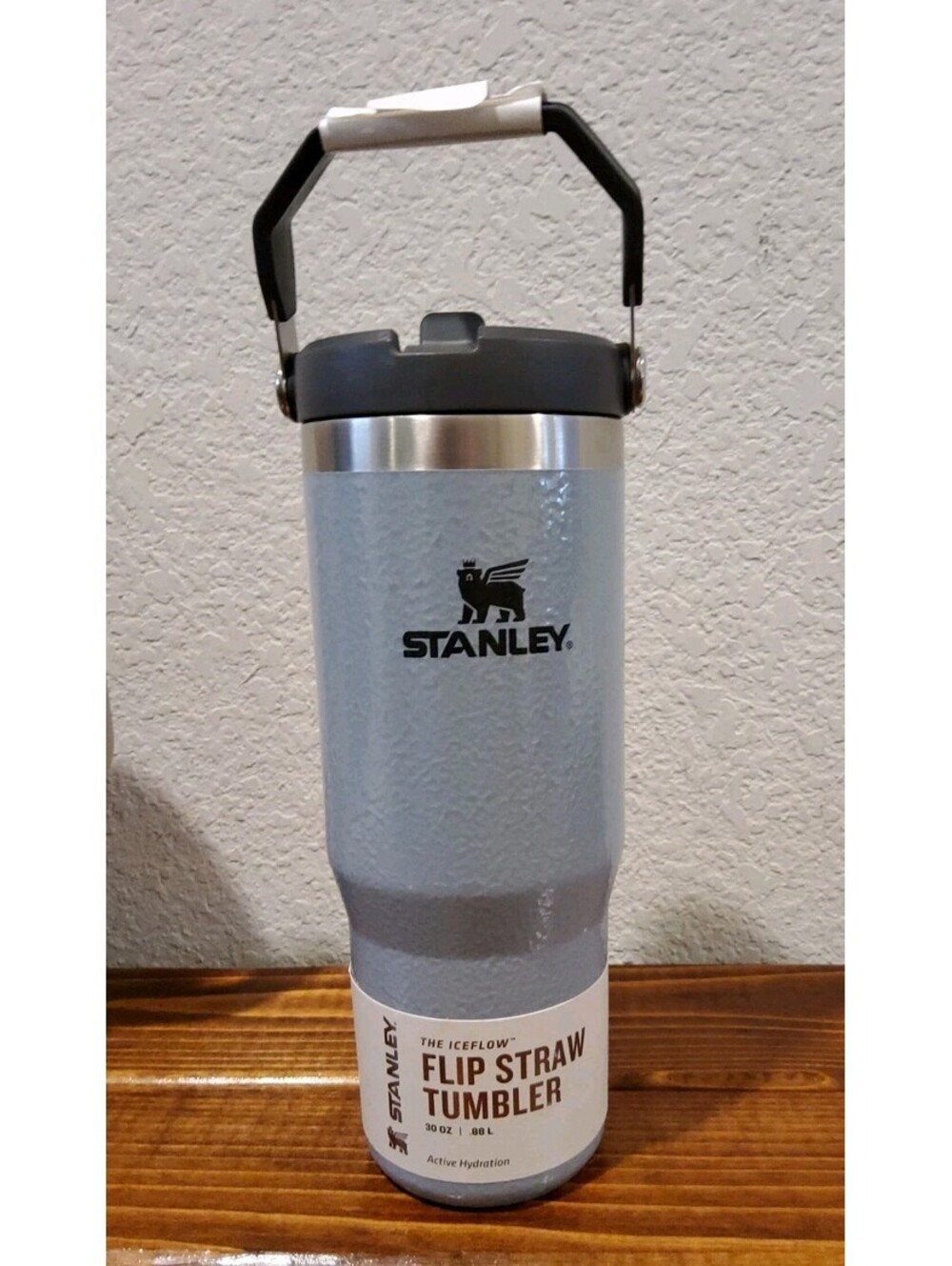 Stanley 30 oz Stainless Steel Ice Flow Flip Straw Tumbler Silver Insulated